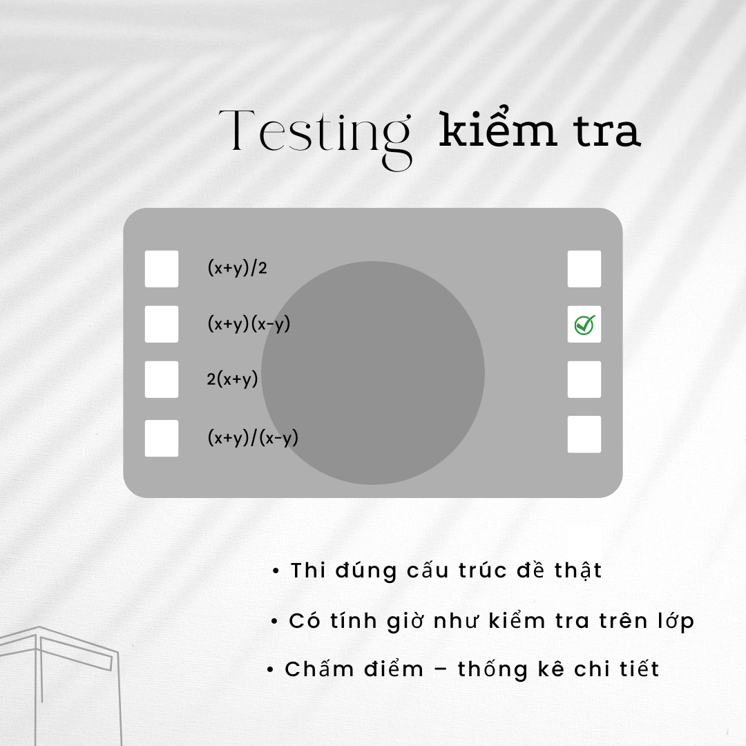 KIỂM TRA <br>(100.000đ/năm học)
